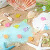 80Pcs 8 Colors Luminous Plastic Sea Turtle Figurine Decoration FIND-GF0007-46-4
