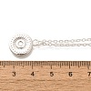 304 Stainless Steel Flat Round Coin Pendant Cable Chain Necklaces for Women LS-STAS-Z108-02S-01-5