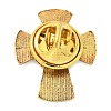 Cross Alloy Black Enamel Pins Brooches JEWB-M049-01AG-01-2