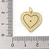 Rack Plating Brass & Cubic Zirconia Pendants X-KK-L216-053G-3