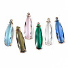 Transparent Glass Pendants GLAA-T007-15-2