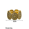 Alloy Oval Beaded Stretch Bracelets FS-WGED2CD-02-2