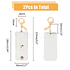 PU Leather Lipstick Holder Keychains AJEW-WH0270-203A-2