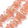 Natural Quartz Crystal Points Beads Strands G-K181-B23-1
