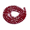 Electroplate Glass Beads Strands EGLA-A044-P4mm-A02-3