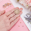 60Pcs 2 Colors Brass Crimp Beads KK-AR0003-62-3