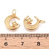925 Sterling Silver Moon with Star Charms STER-N016-93G-3