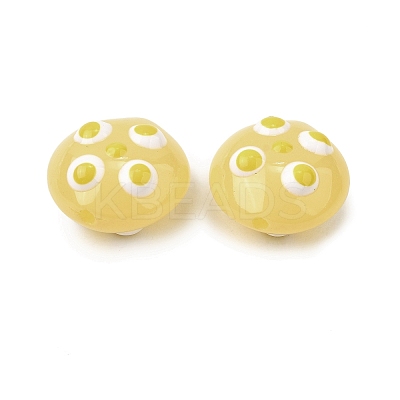 Transparent Glass Enamel Beads LAMP-S079-01D-1