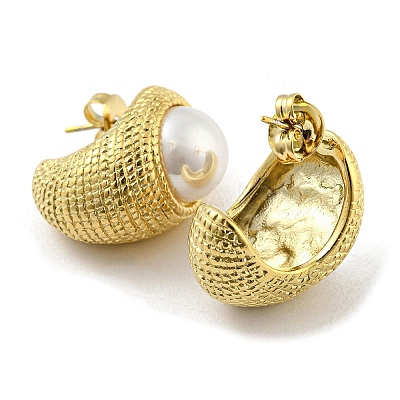 304 Stainless Steel Stud Earrings EJEW-M233-07G-1
