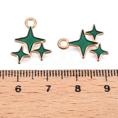 Alloy Enamel Pendants ENAM-T020-38E-RS-1