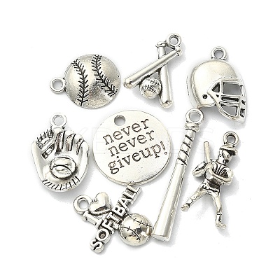 16Pcs 8 Style Tibetan Style Alloy Pendants Sets TIBEP-YW0001-41-1