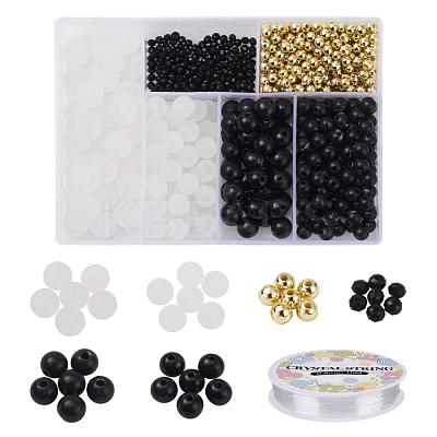 DIY Round Beads Bracelets Making Kit DIY-YW0004-32-1