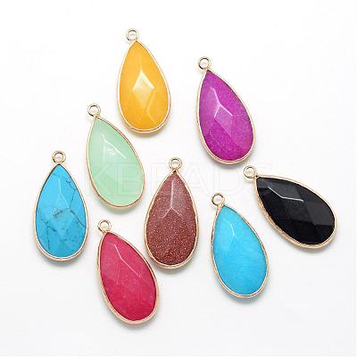 Natural & Synthetic Mixed Stone Pendants G-S221-M-1