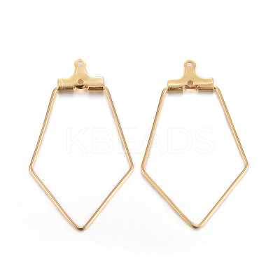 304 Stainless Steel Pendants STAS-F191-06G-1