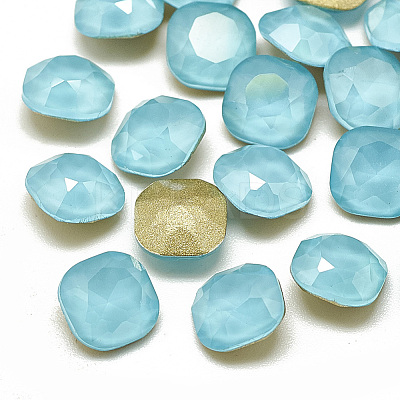 DIY Pointed Back K9 Glass Rhinestone Cabochons RGLA-T045-8x8mm-202MK-1