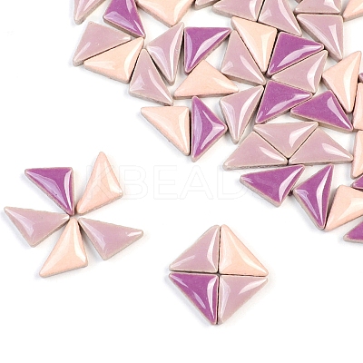 Triangle Porcelain Cabochons PW-WGD1E7C-36-1