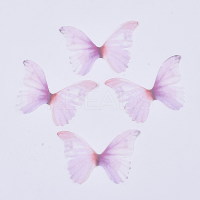 Two Tone Polyester Fabric Wings Crafts Decoration FIND-S322-011B-1