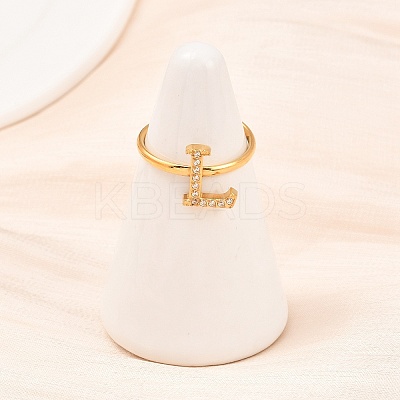 304 Stainless Steel Micro Pave Cubic Zirconia Cuff Open Rings LS-RJEW-D336-01G-01-1