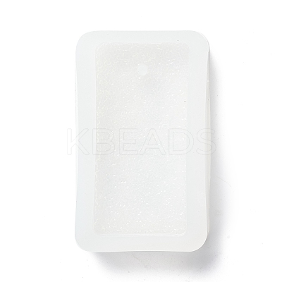 Imitation Embedded Rhinestone Rectangle Pendant Silicone Molds DIY-I090-11-1