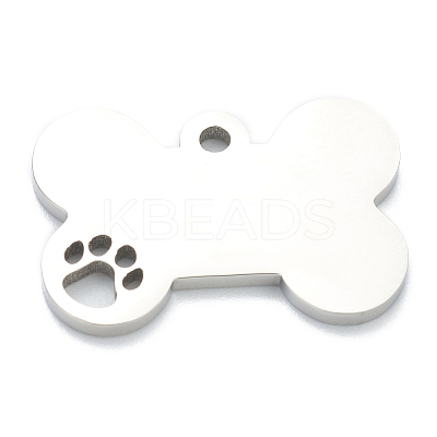 Tarnish Resistant 304 Stainless Steel Pet Pendants LS-STAS-B016-04P-1
