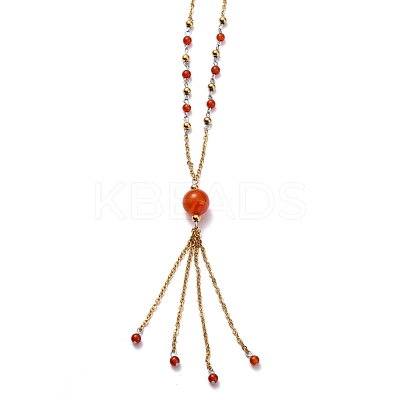 304 Stainless Steel Pendant Necklaces NJEW-H210-G-G-1