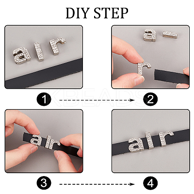 Zinc Alloy Slide Charms FIND-WH0120-12P-1