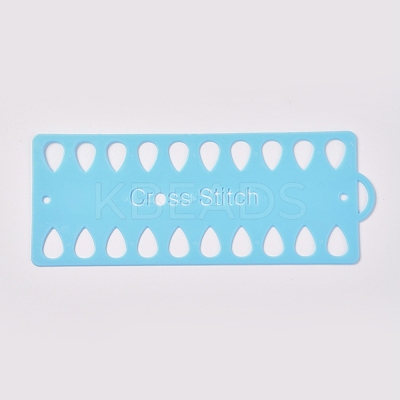 Plastic Embroidery Thread Plate DIY-WH0152-21A-1