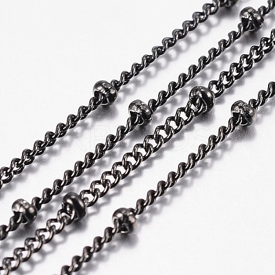 304 Stainless Steel Curb Chains CHS-H015-07-1.5MM-1