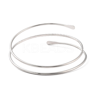 Wire Wrap Upper Arm Cuff Band AJEW-G033-07P-1