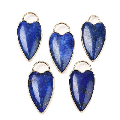 Dyed Natural Lapis Lazuli Pendants G-G193-02G-01-1