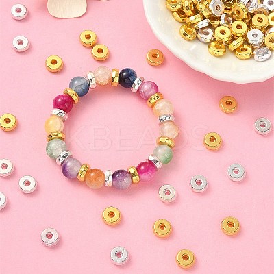 100Pcs 2 Colors Tibetan Style Alloy Spacer Beads FIND-YW0004-04-1
