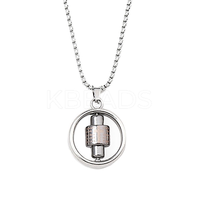 Zinc Alloy Pendant Necklaces NJEW-M211-14C-PB-1