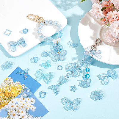 100G Resin Charms and Beads DIY Jewelry Making Findings Kit OHAR-SC0003-01C-1