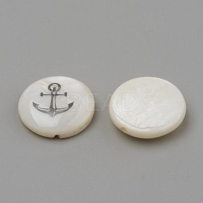 Natural Freshwater Shell Beads SHEL-Q011-002P-1