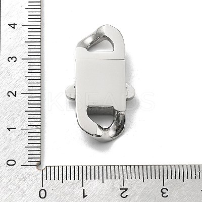304 Stainless Steel Bayonet Clasps STAS-B082-01D-P-1