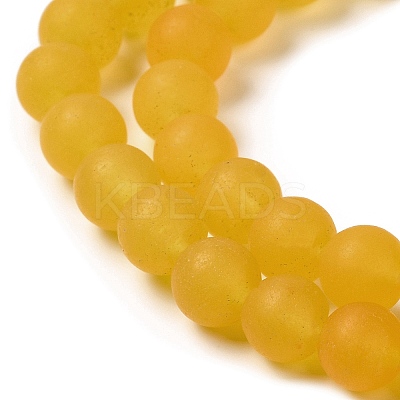 Natural Dyed White Jade Beads Strands G-M402-B01-01-1