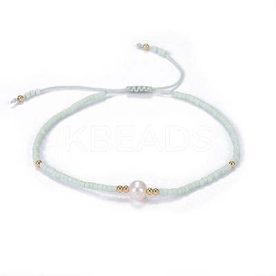 Adjustable Nylon Cord Braided Bead Bracelets BJEW-P256-B07-1