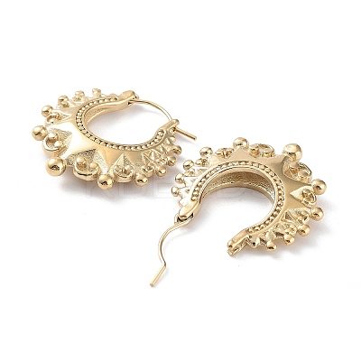 304 Stainless Steel Hoop Earrings EJEW-H115-36G-1