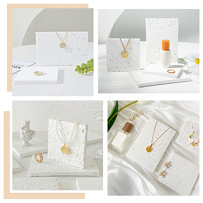 Gesso Jewelry Display Plate DJEW-WH0015-98B-1