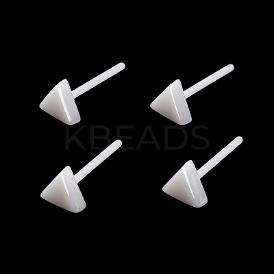Hypoallergenic Bioceramics Zirconia Ceramic Stud Earrings EJEW-Z023-09E-1