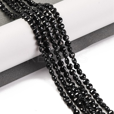 Natural Black Spinel Beads Strands X-G-F770-B01-01-1