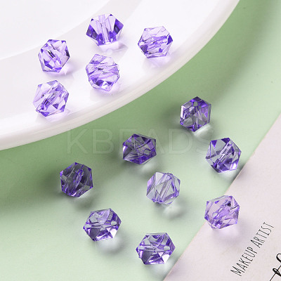 Transparent Acrylic Beads TACR-S154-15B-47-1