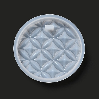 DIY Embossed Flower Pattern Pendant Silicone Molds LS-DIY-G079-01A-1