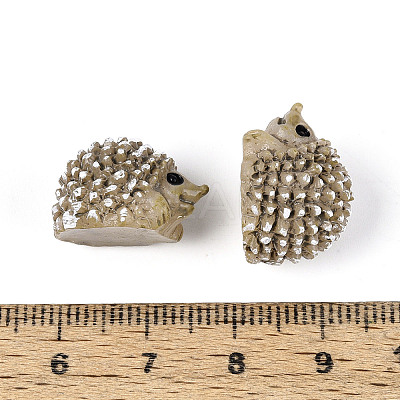 Synthetic Resin Hedgehog Miniature Ornaments AJEW-WH0606-67B-1
