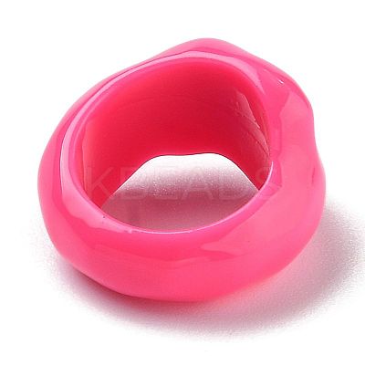 Resin Finger Rings X-RJEW-Z007-05A-1