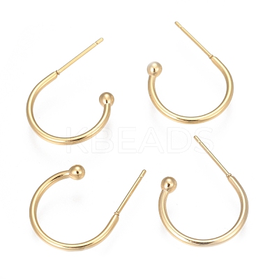 304 Stainless Steel Earring Hooks STAS-K211-01G-A-1