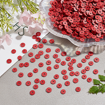 10 Strands Flat Round Handmade Polymer Clay Beads CLAY-PH0001-44N-1