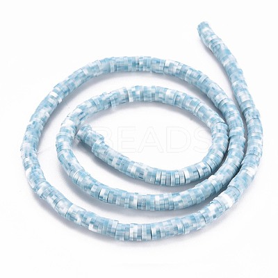 Handmade Polymer Clay Bead Strands CLAY-S094-4mm-A10-1