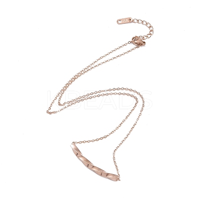 Ion Plating(IP) 304 Stainless Steel Cable Chain Necklaces NJEW-G081-05-1