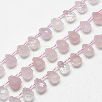 Natural Rose Quartz Beads Strands G-R435-15H-1